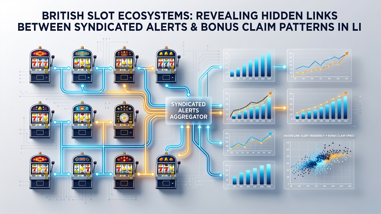 Analytics dashboard showing correlations between slot alerts and bonus redemptions in licensed British markets